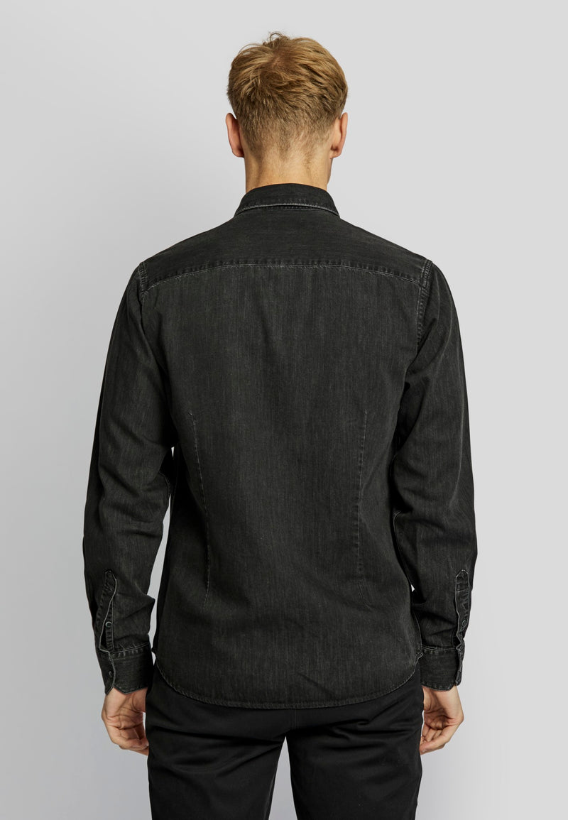 BS Elverum casual slim fit Skjorta - Black