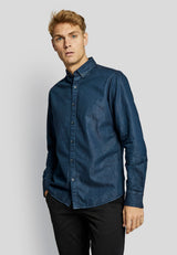 BS Elverum casual slim fit Skjorta - Indigo