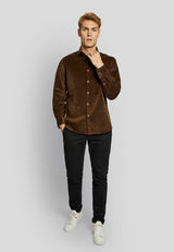 BS Kongsberg casual slim fit Skjorta - Brown