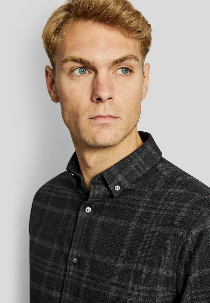 BS Sarpsborg casual slim fit Skjorta - Black