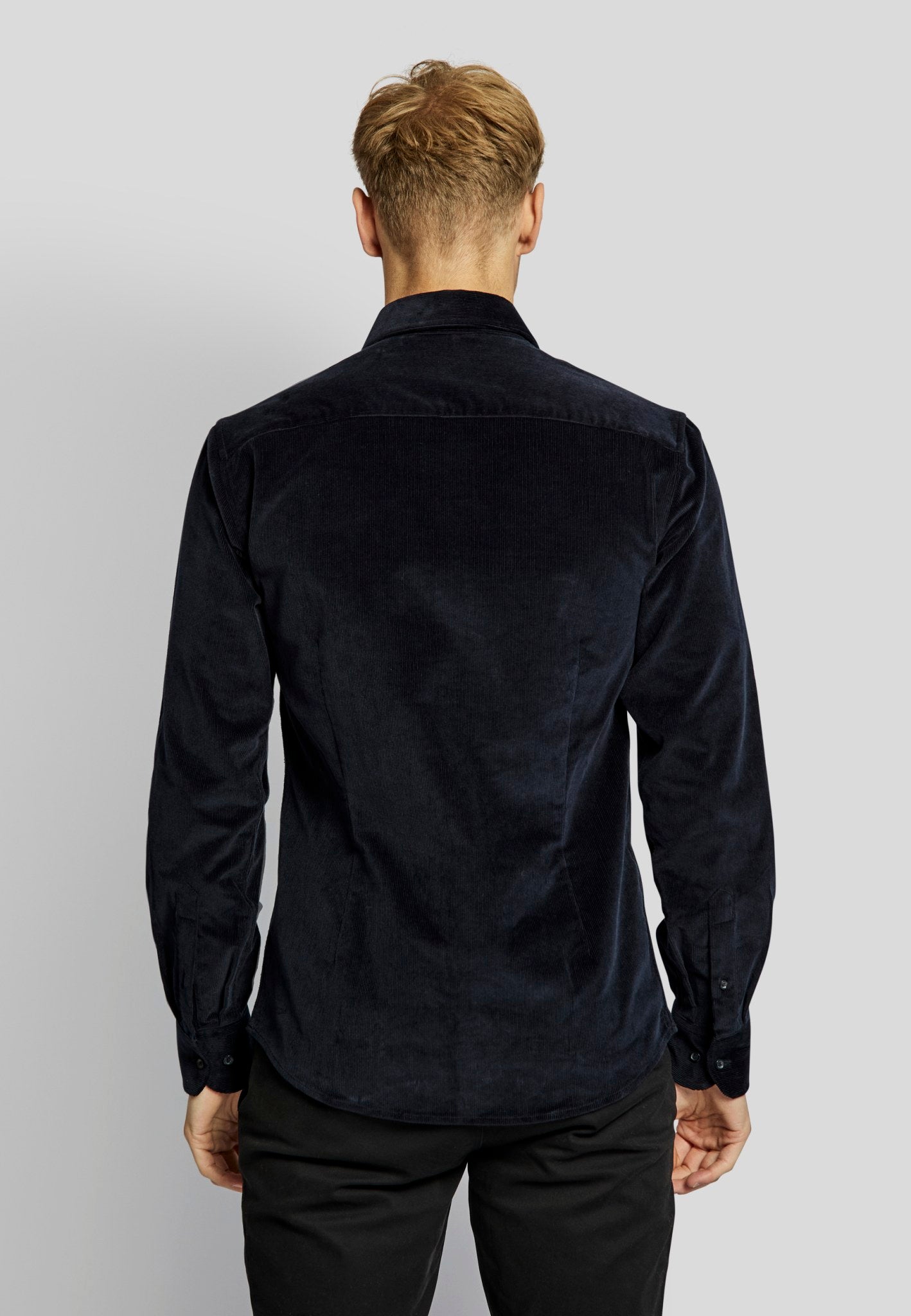 BS Horten casual modern fit Skjorta - Marinblå