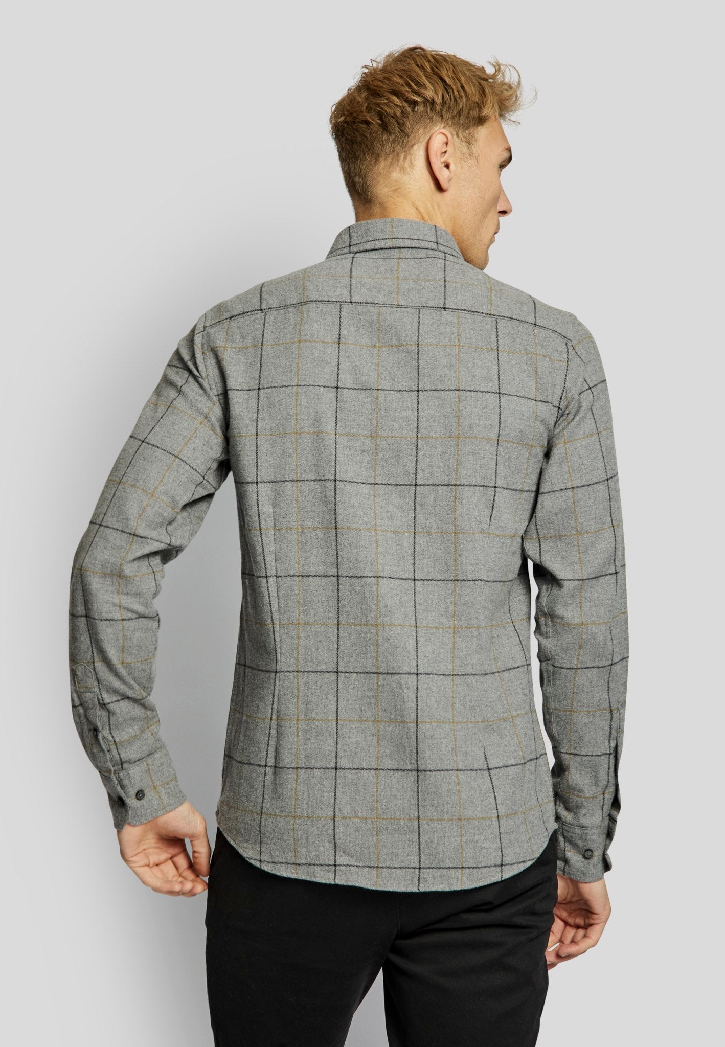BS Frederiksstad casual modern fit Skjorta - Grey