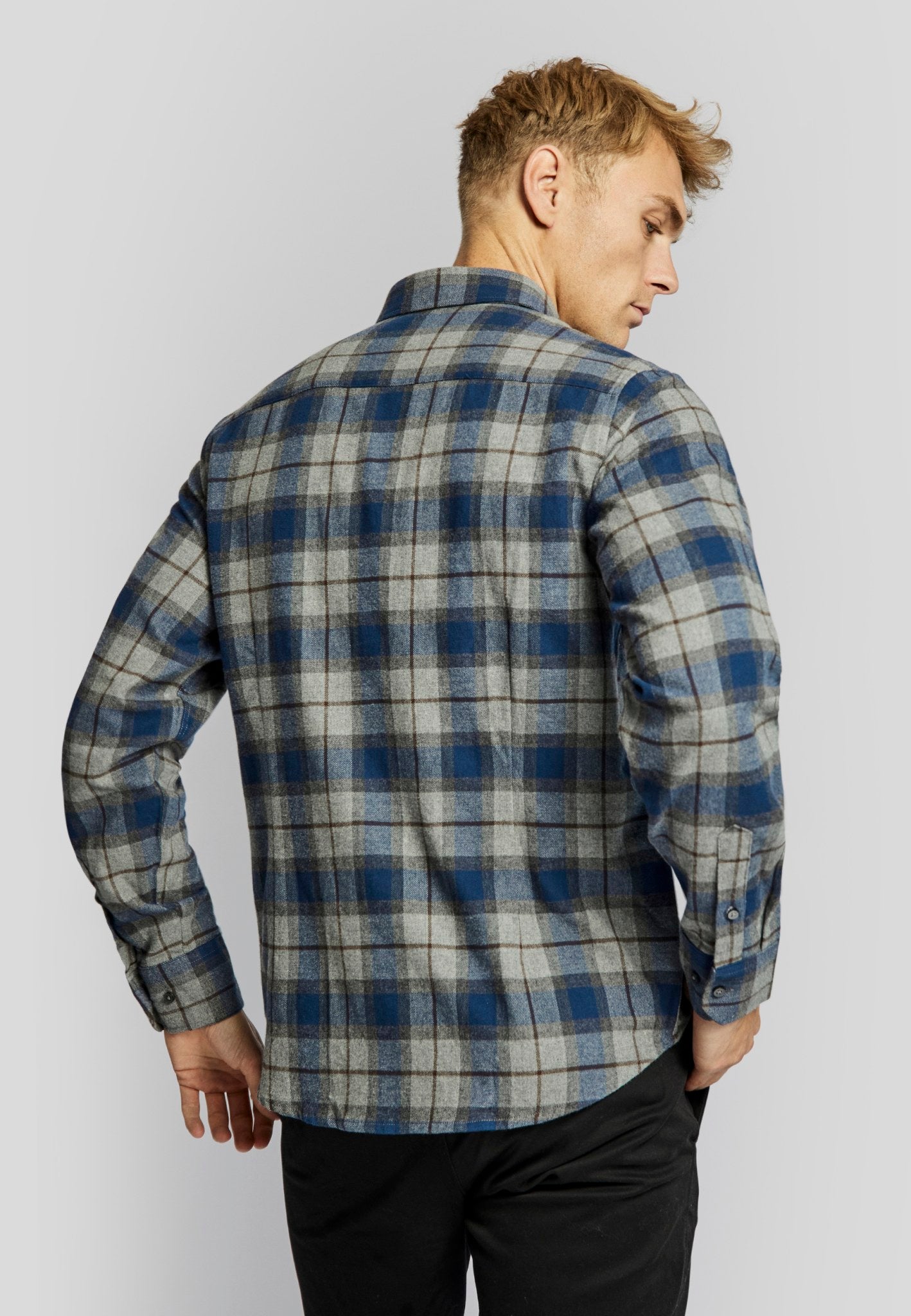 BS Bodoe casual modern fit Skjorta - Blå