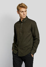 BS Oslo casual modern fit Skjorta - Dark Green