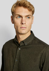 BS Oslo casual modern fit Skjorta - Dark Green