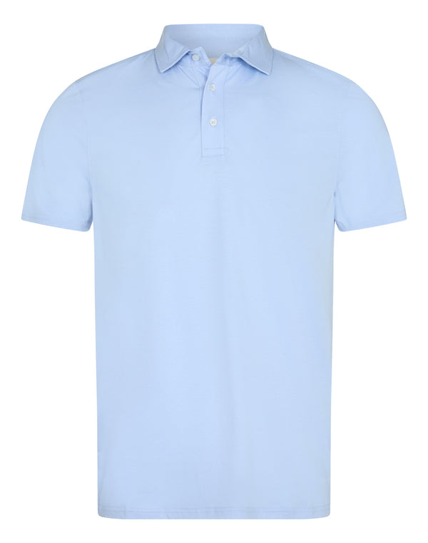 BS Natesan Regular Fit Piké - Light Blue