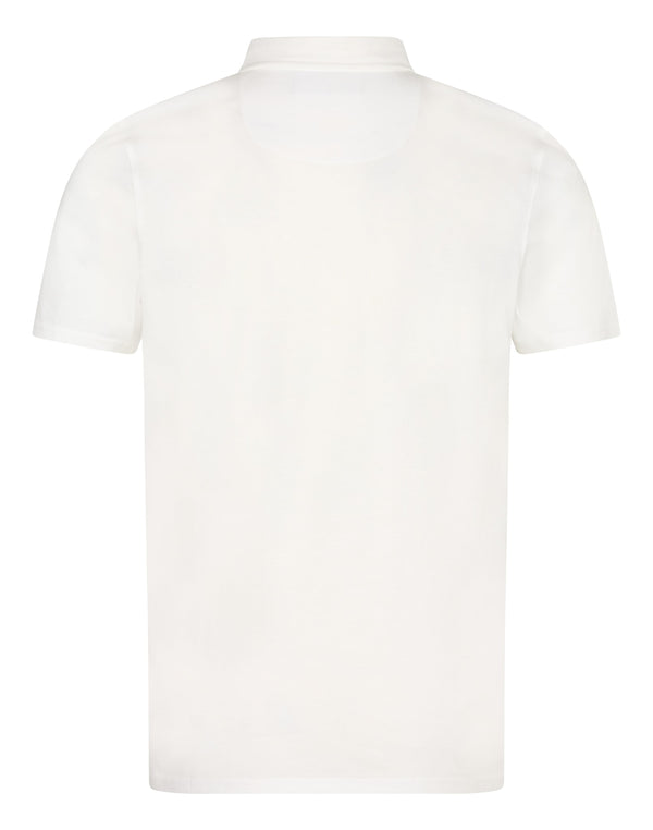 BS Natesan Regular Fit Piké - White