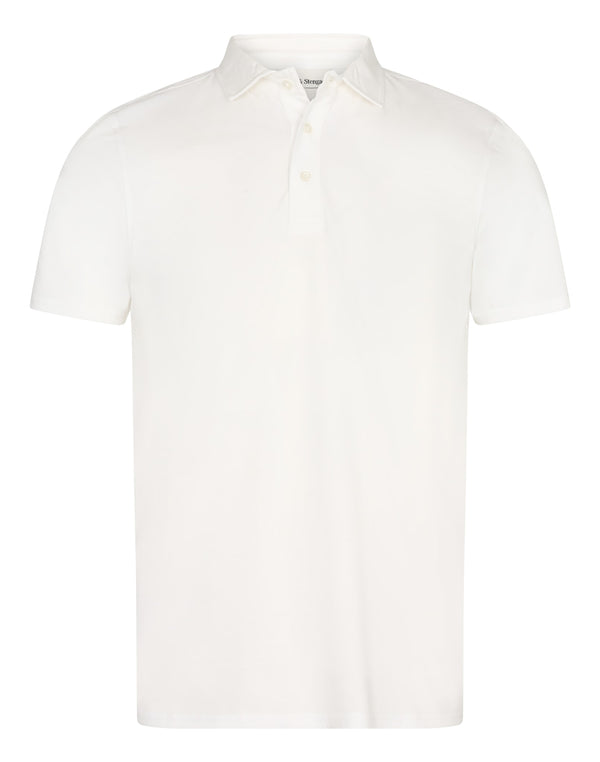 BS Natesan Regular Fit Piké - White