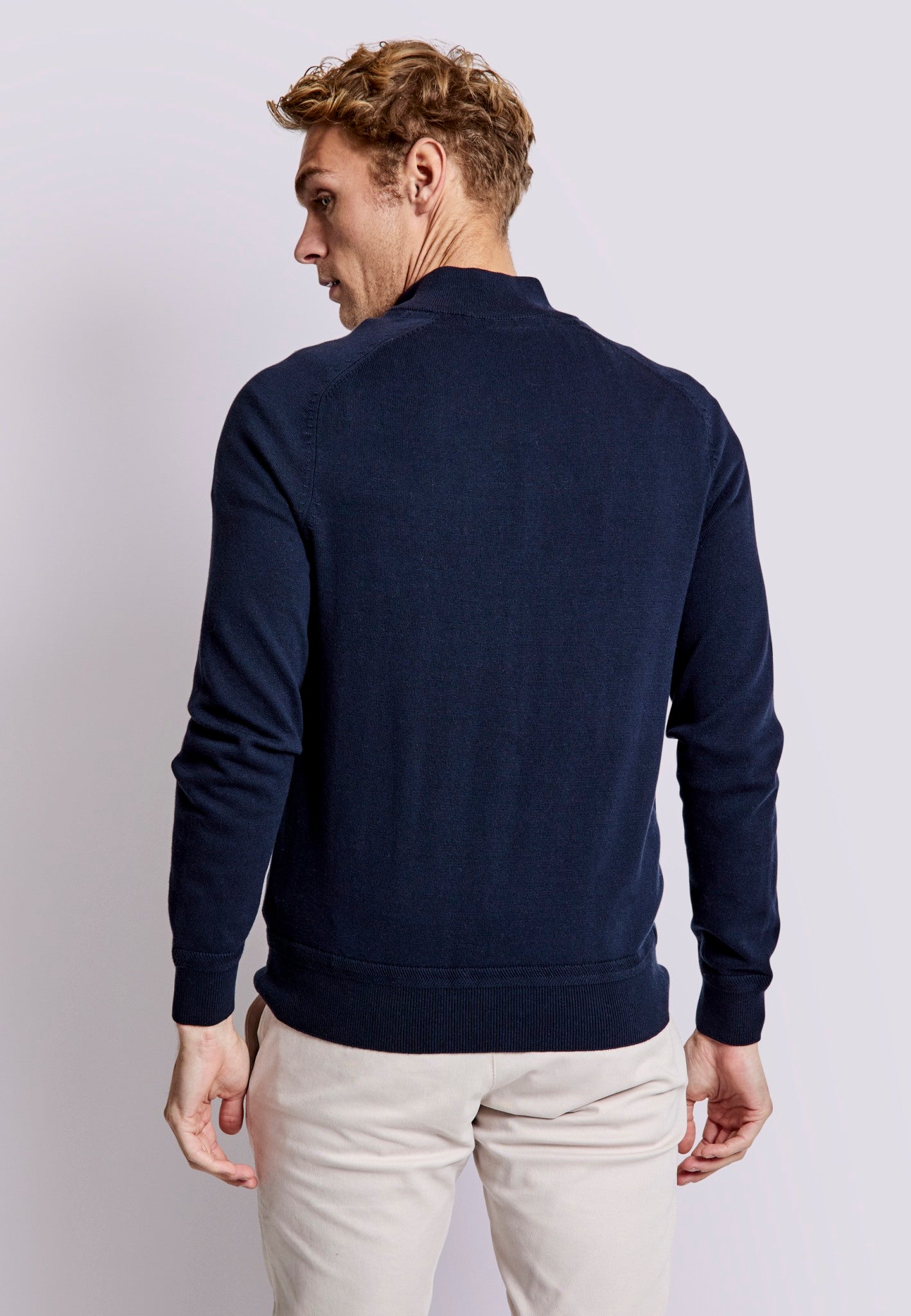BS Ademir Regular Fit Stickad tröja - Navy