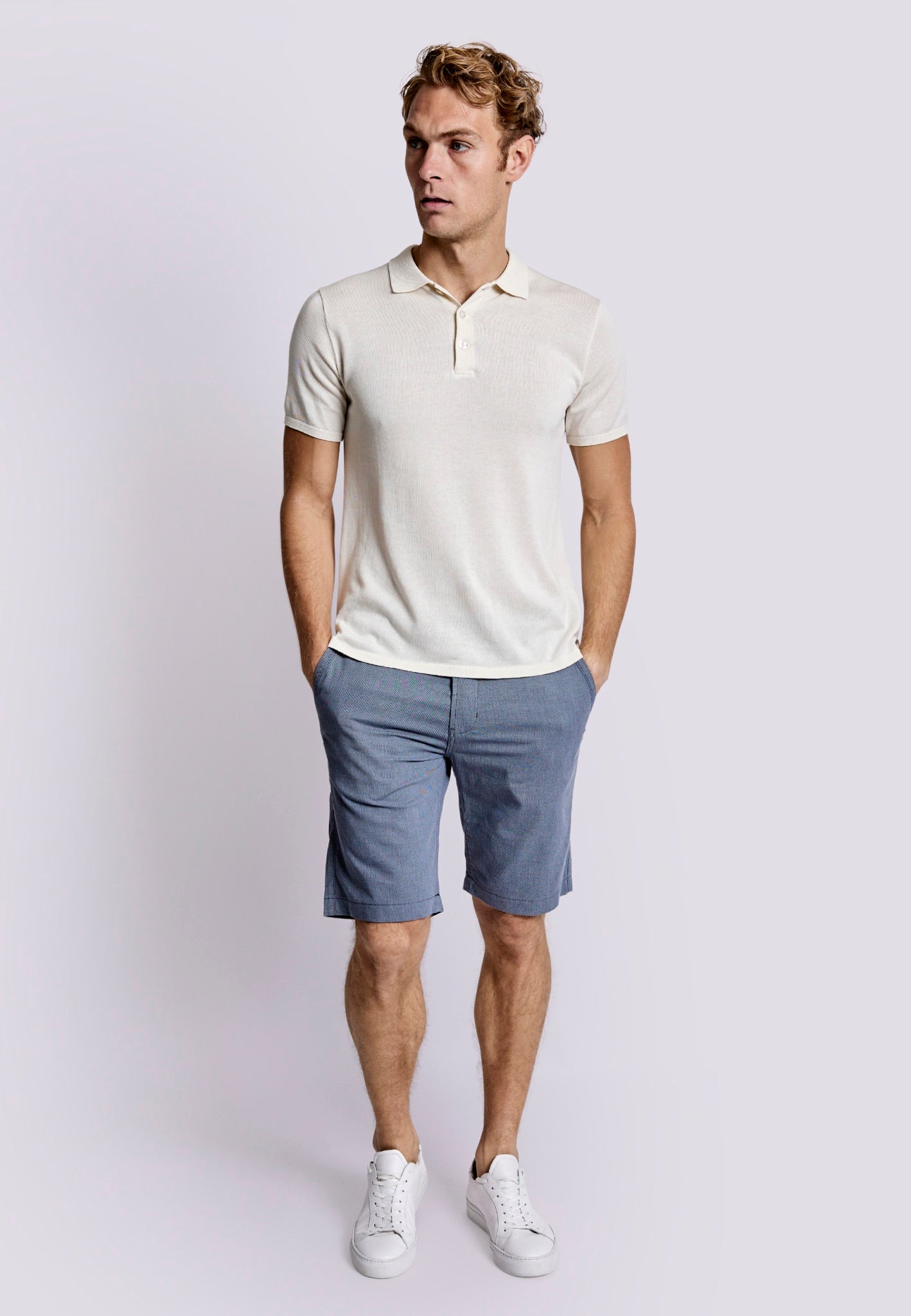 BS Manuel Slim Fit Shorts - Blå