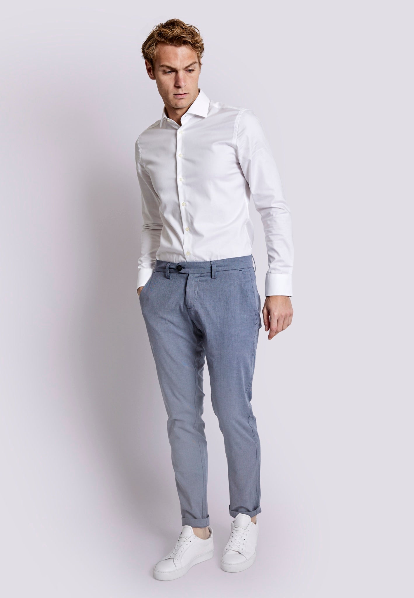 BS Francisco Slim Fit Chinos - Blå