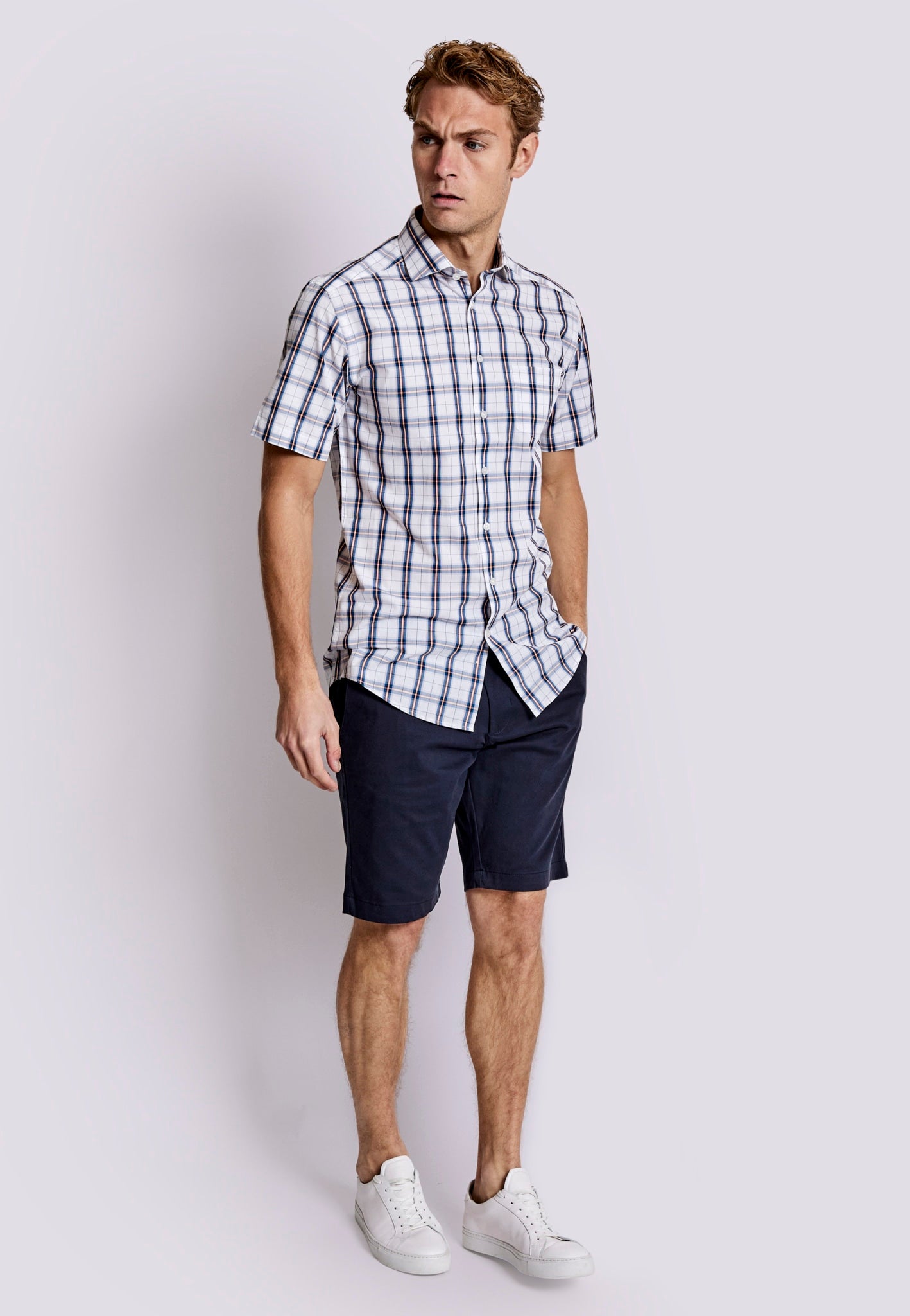 BS Shake Modern Fit Skjorta - White