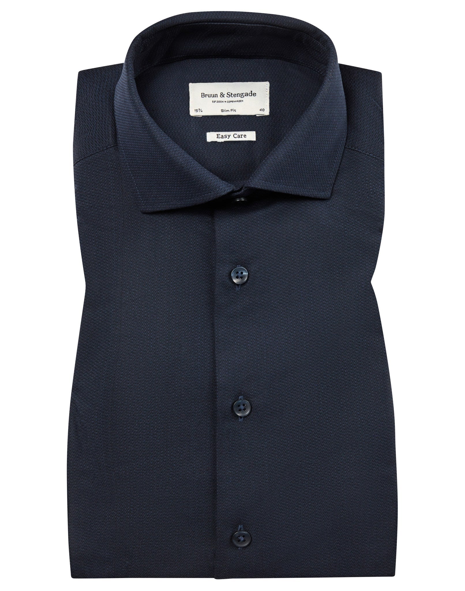BS Nate Slim Fit Skjorta - Navy