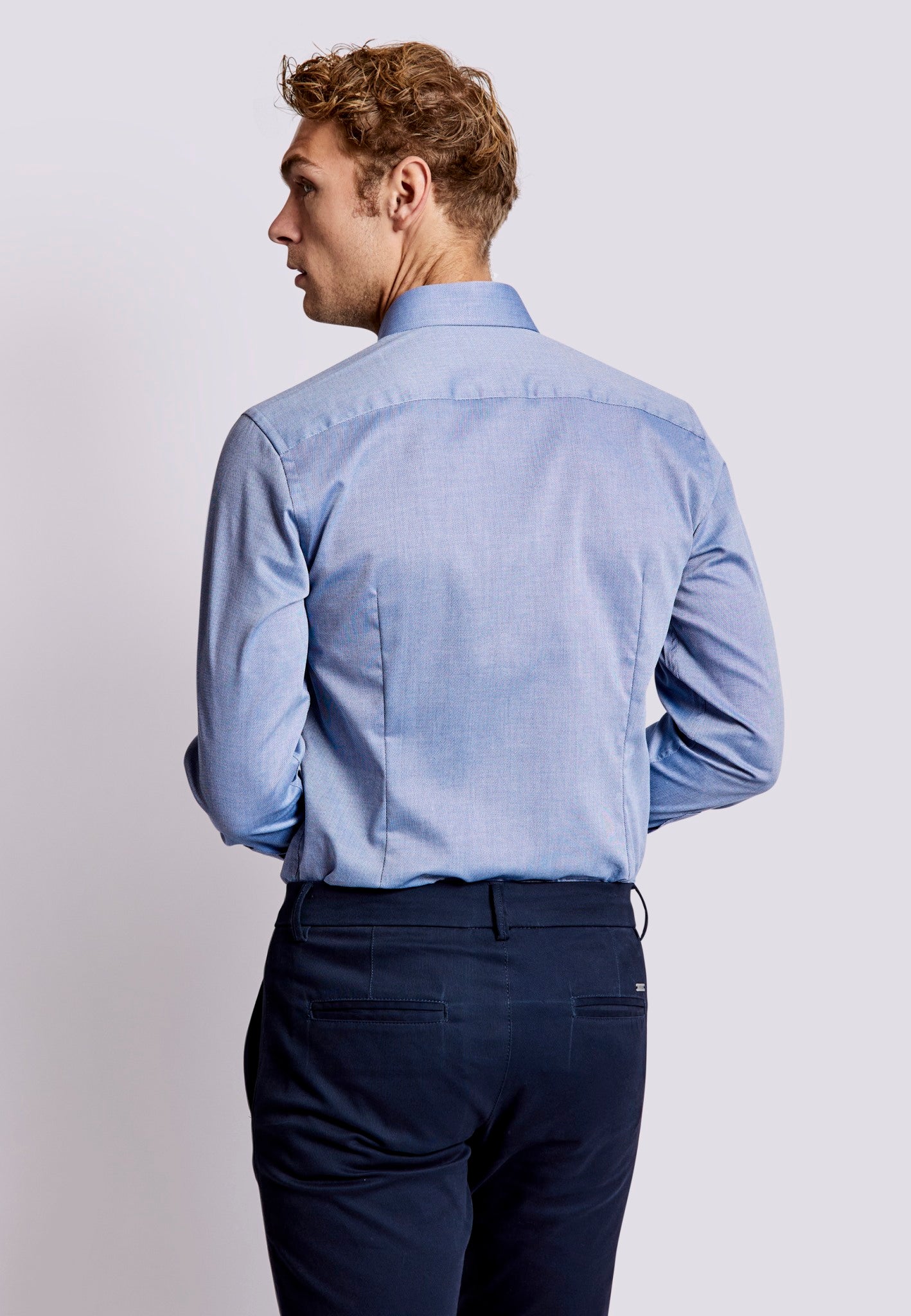 BS Domingo Slim Fit Skjorta - Blue