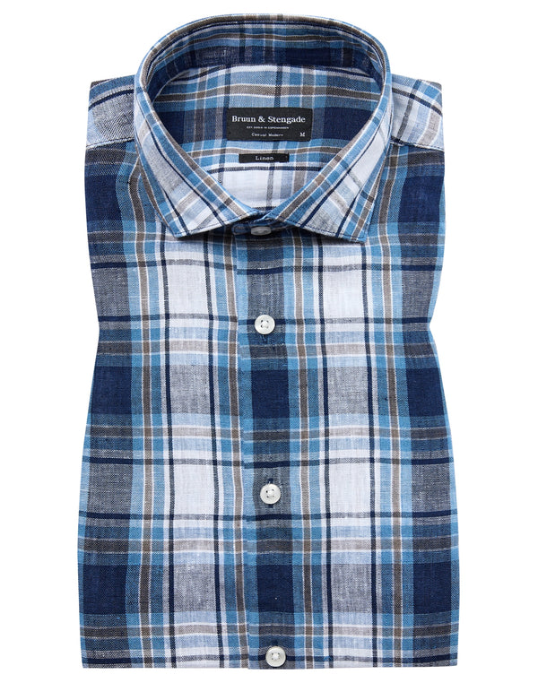 BS Leganés Casual Modern Fit Skjorta - Blue