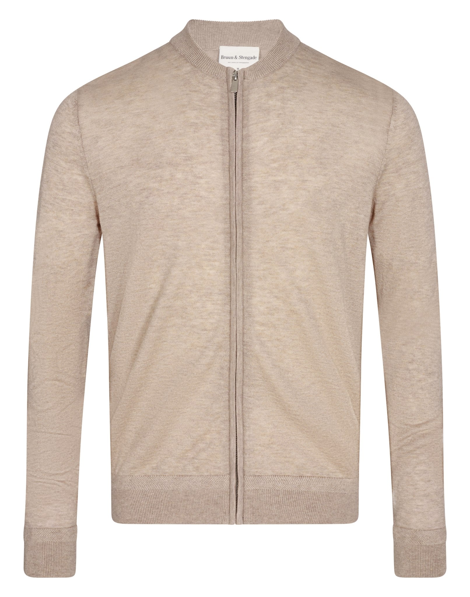 BS Elias Regular Fit Stickad tröja - Sand