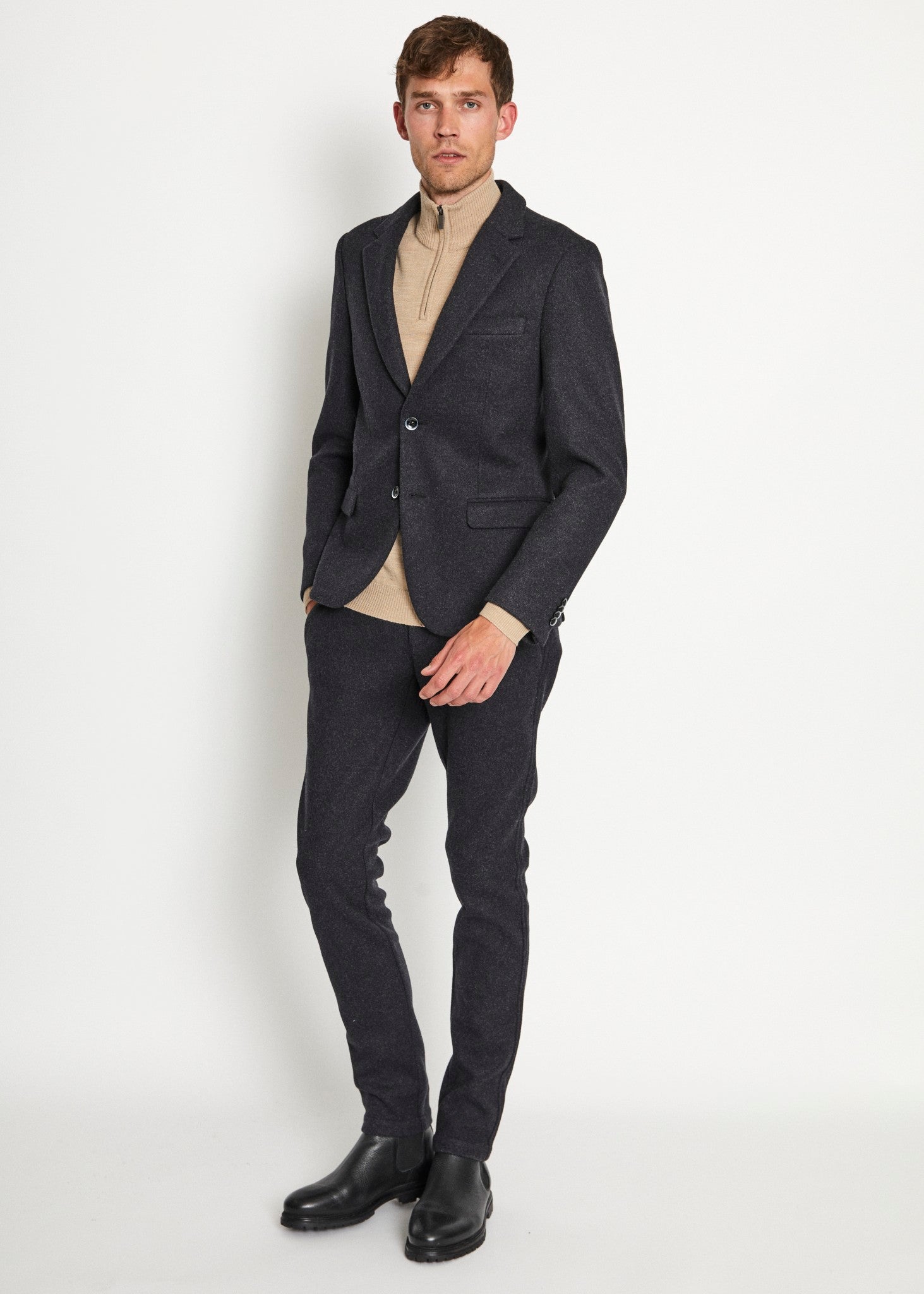 BS Mendocino Slim Fit Kavaj - Mörkgrå