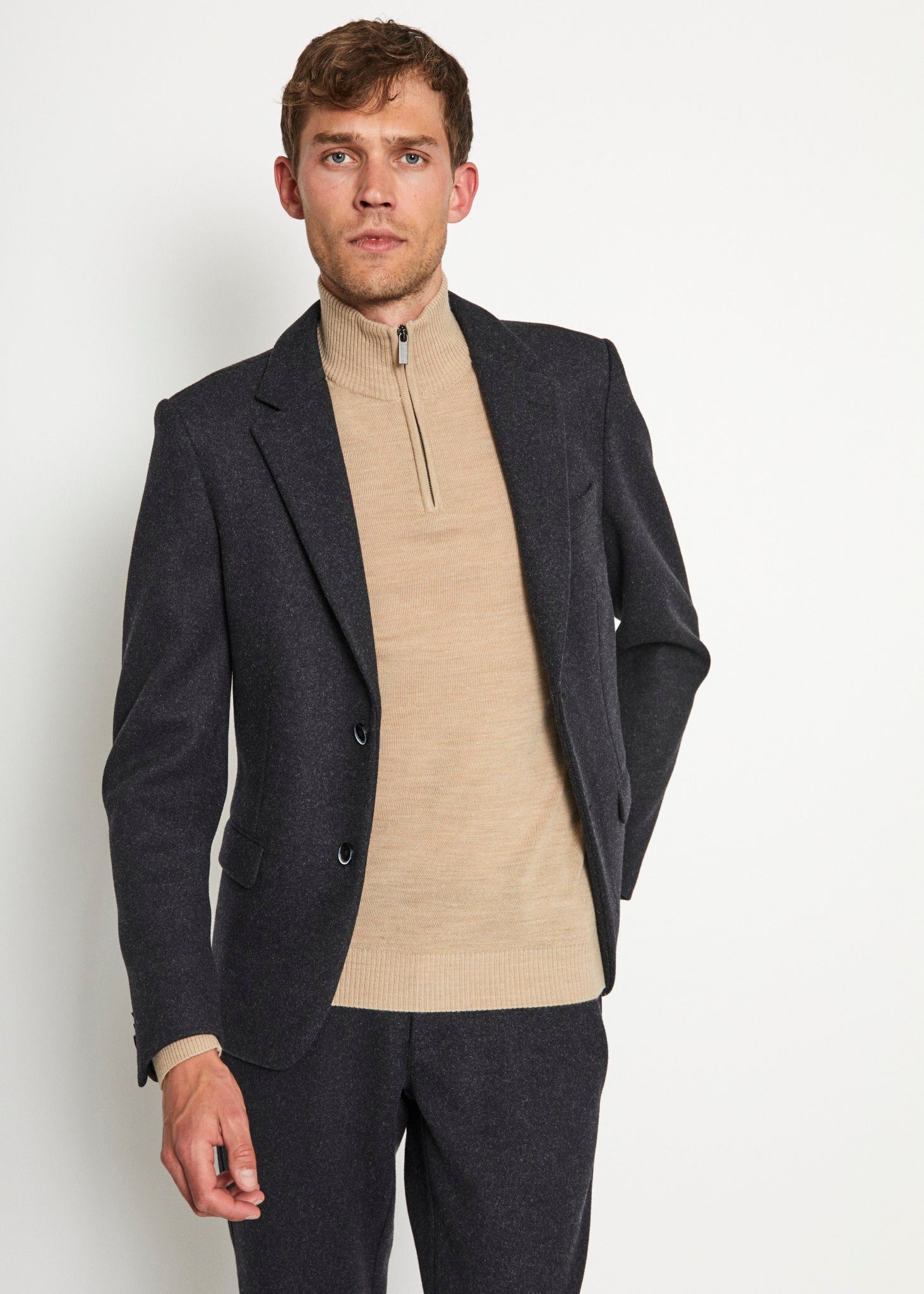 BS Mendocino Slim Fit Kavaj - Mörkgrå