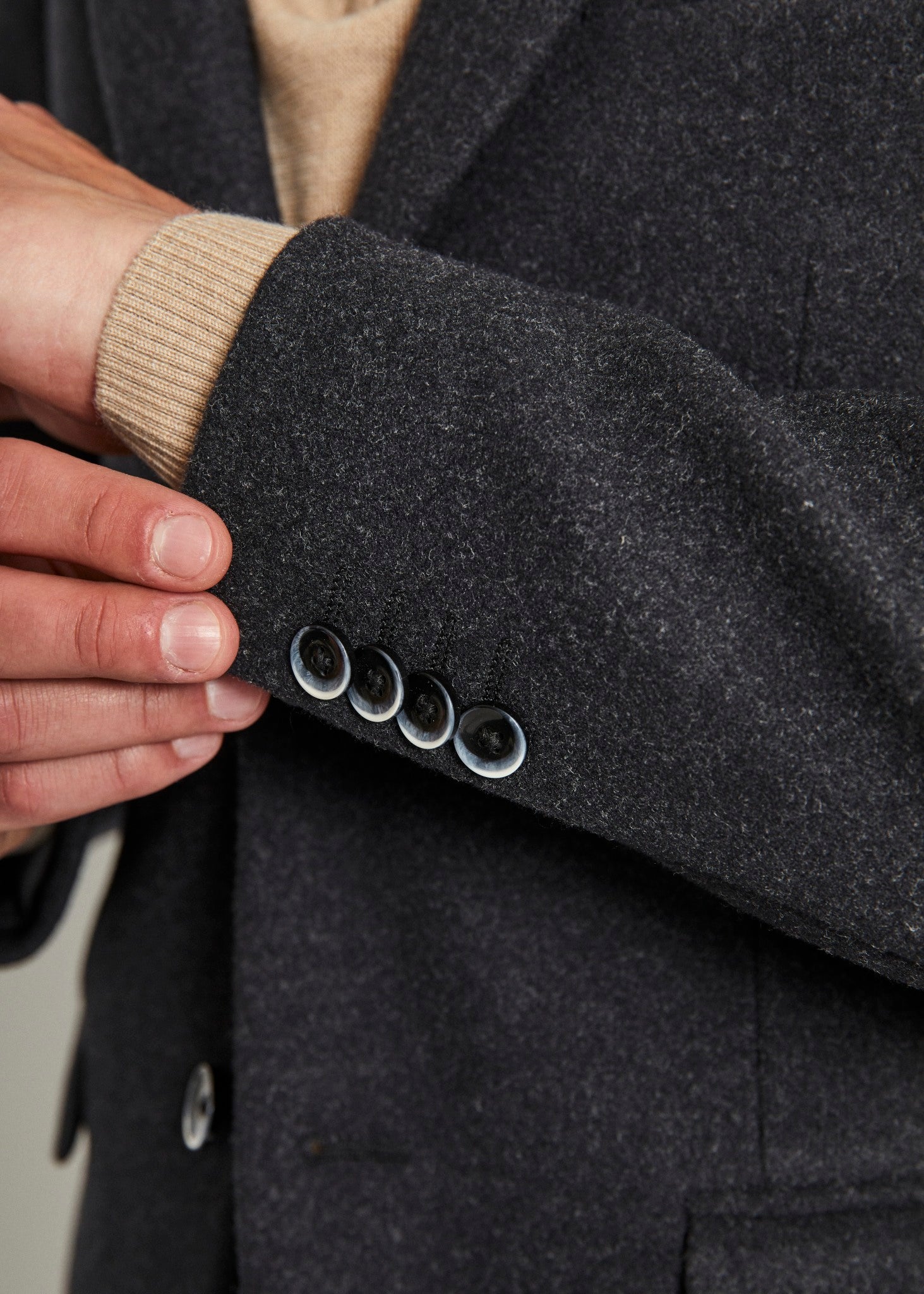 BS Mendocino Slim Fit Kavaj - Mörkgrå