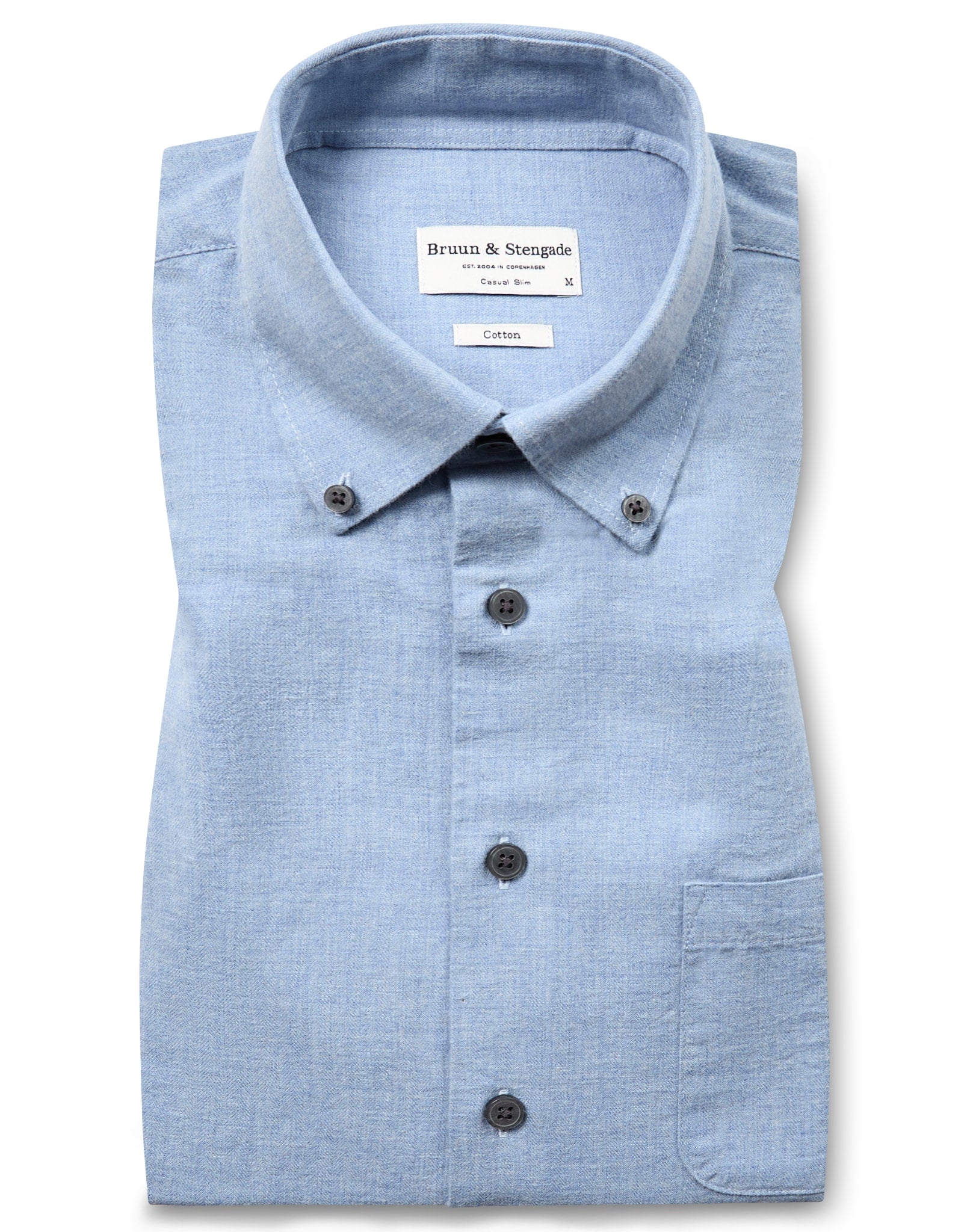 BS Floyd Casual Slim Fit Skjorta - Ljusblå