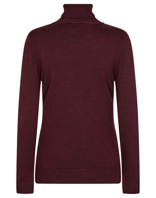 BS Margurite Regular Fit Stickat - Bordeaux