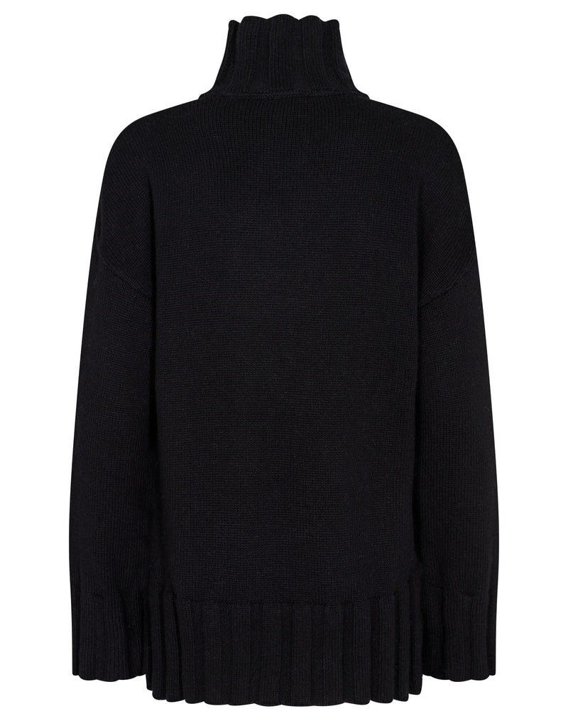 BS Antoinette Oversized Fit Stickat - Black