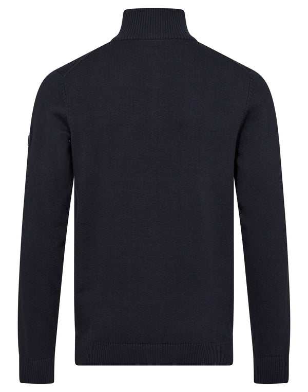 BS Erik Regular Fit Stickat - Navy