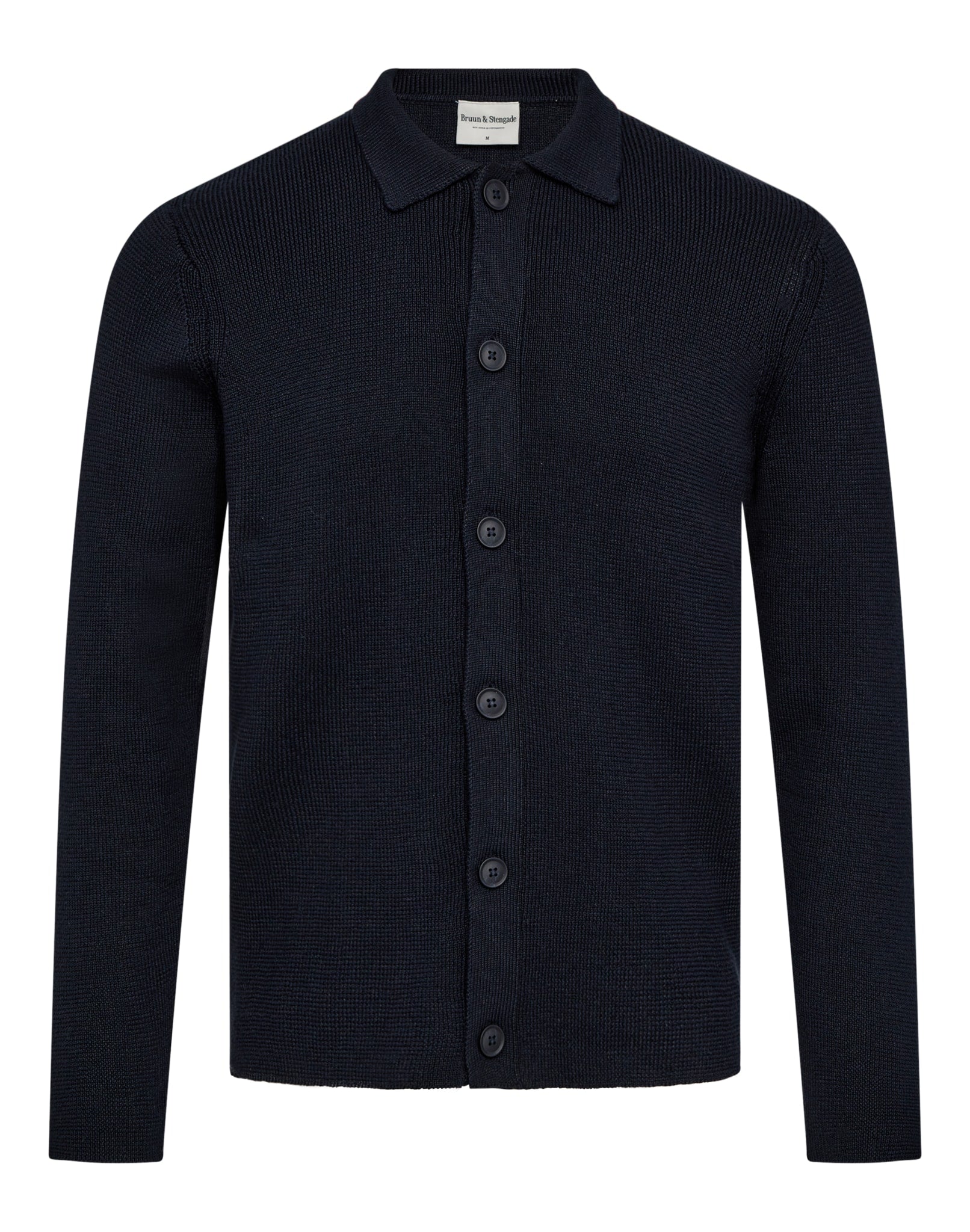 BS Haakon Regular Fit Stickat - Navy