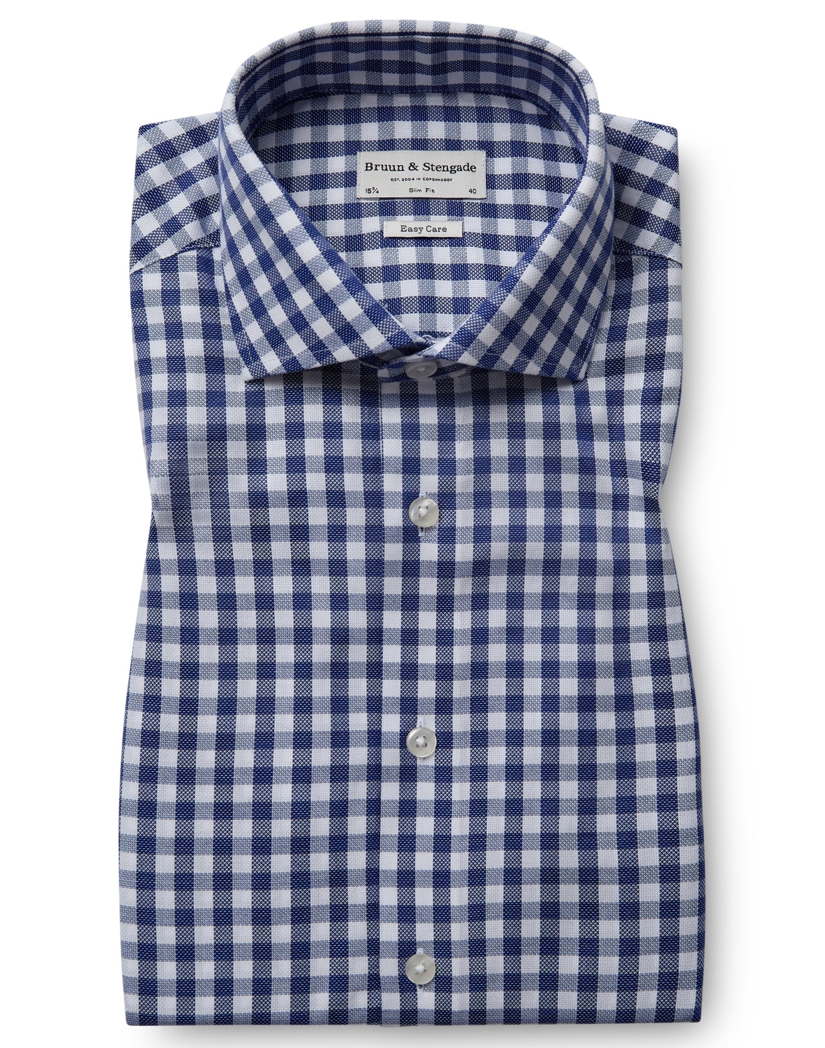 BS Burrow Slim Fit Skjorta - Blå