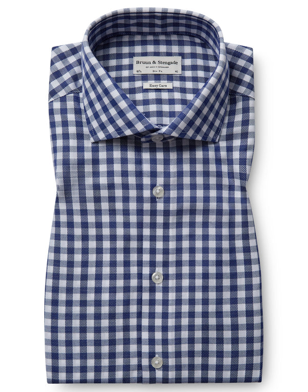 BS Burrow Slim Fit Skjorta - Blue