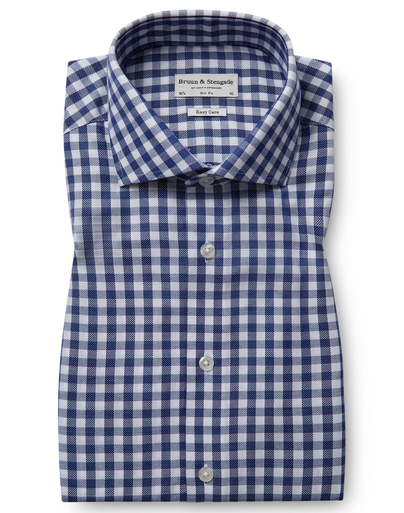 BS Burrow Slim Fit Skjorta - Blue