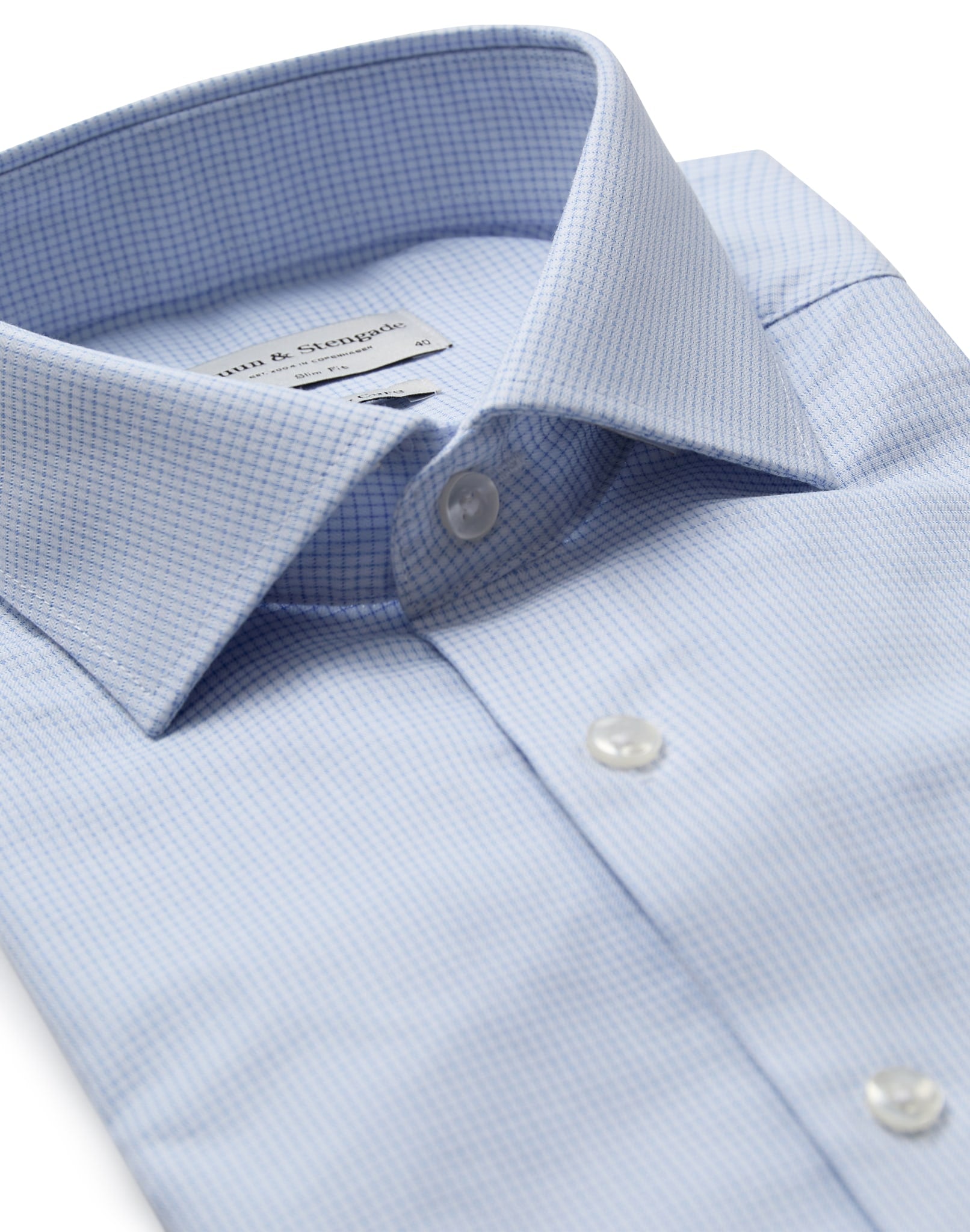 BS Troy Slim Fit Skjorta - White
