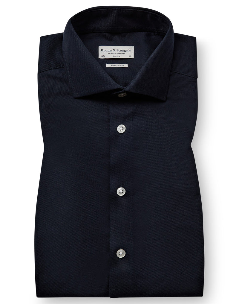 BS Hamlin Slim Fit Skjorta - Navy