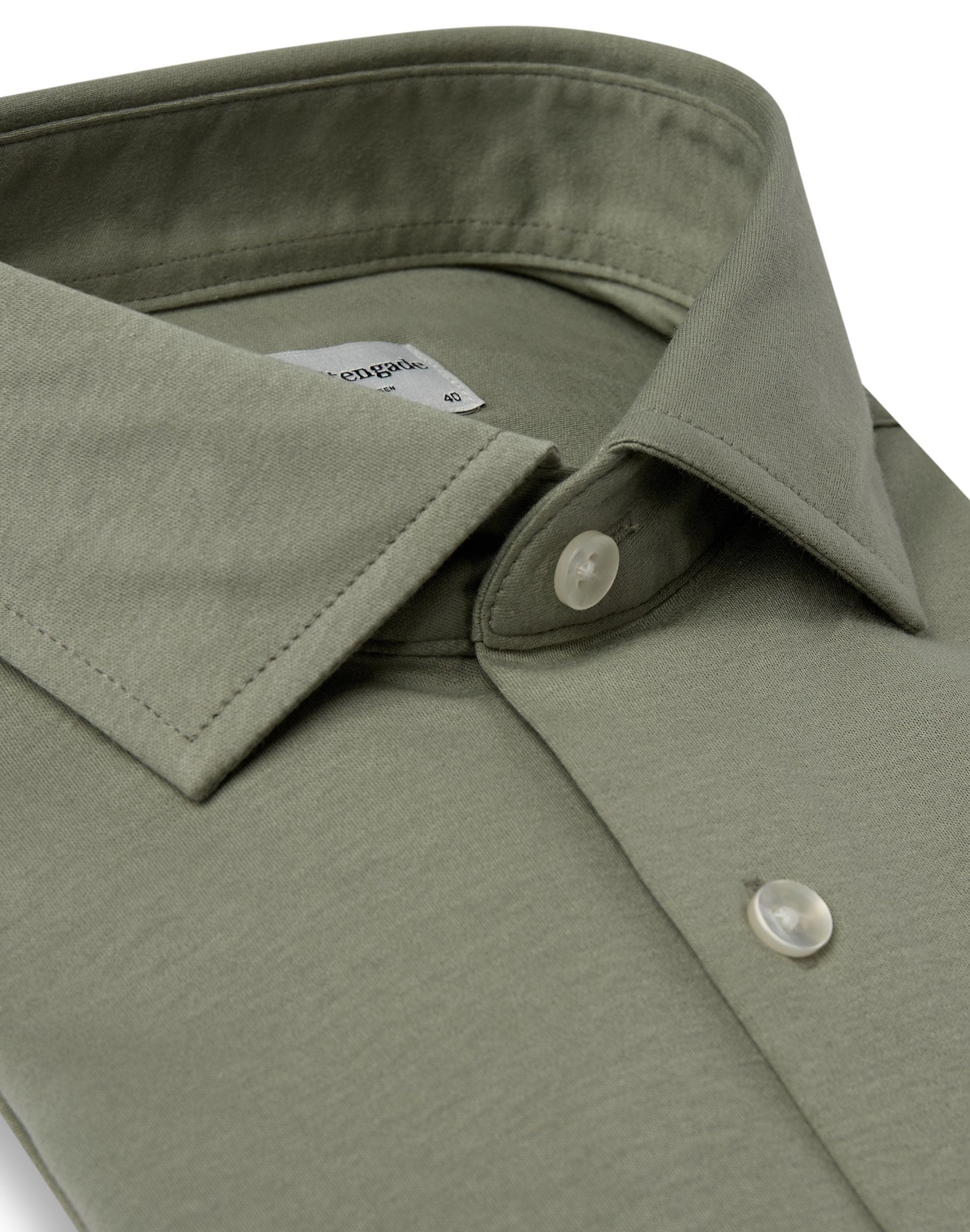 BS Rice Slim Fit Skjorta - Green