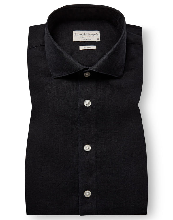BS Perth Casual Slim Fit Skjorta - Black