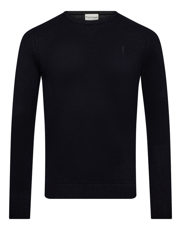 BS Jupiter Regular Fit Stickat - Navy