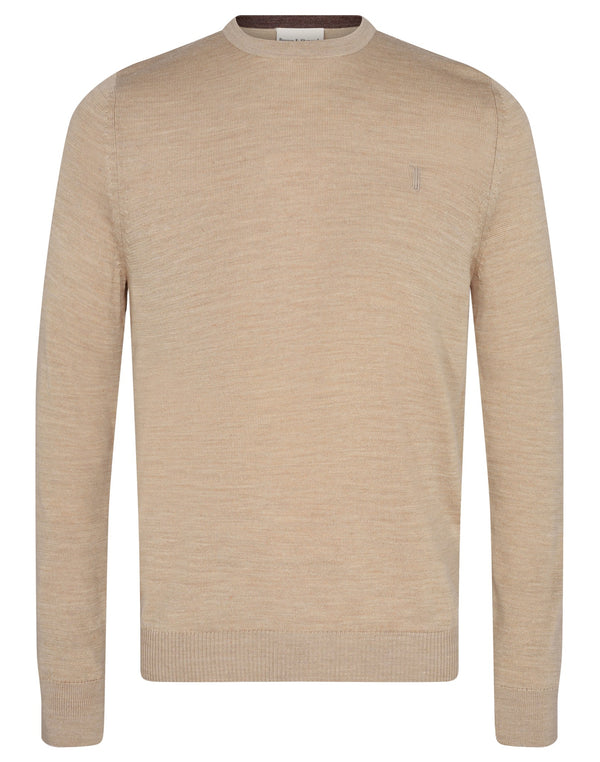 BS Jupiter Regular Fit Stickat - Sand