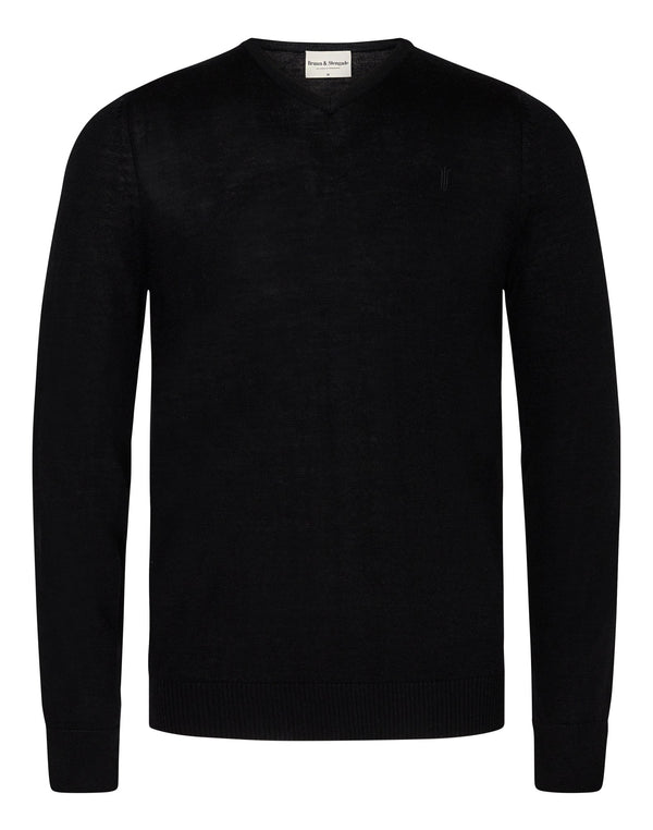 BS Uranus Regular Fit Stickat - Black