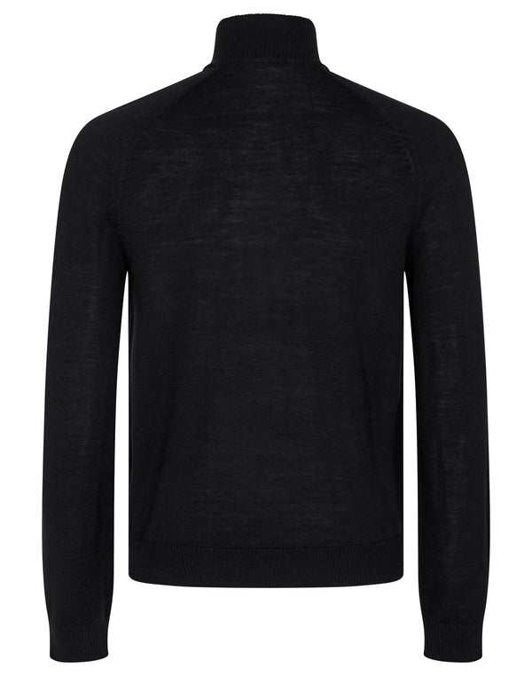 BS Pelle Regular Fit Stickat - Black