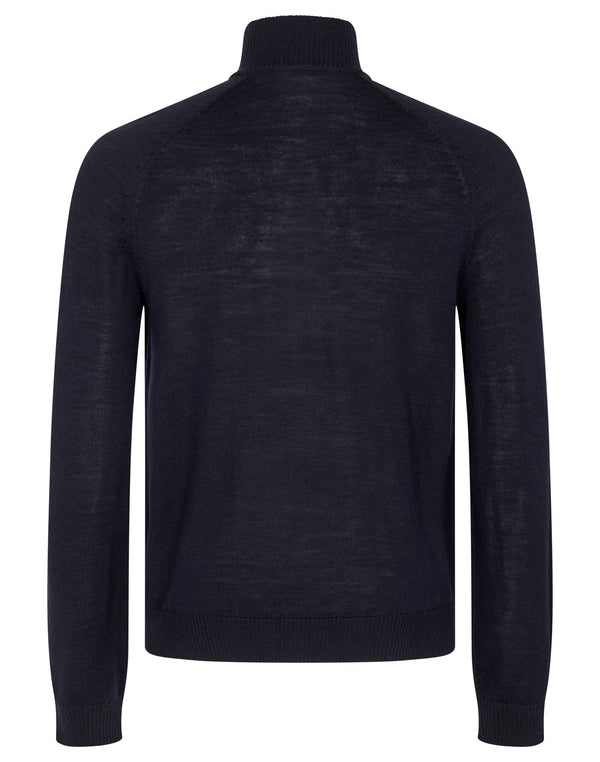 BS Pelle Regular Fit Stickat - Navy