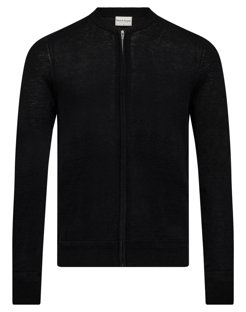 BS Alon Regular Fit Stickat - Black