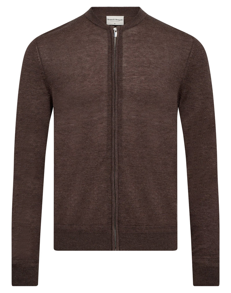BS Alon Regular Fit Stickat - Brown