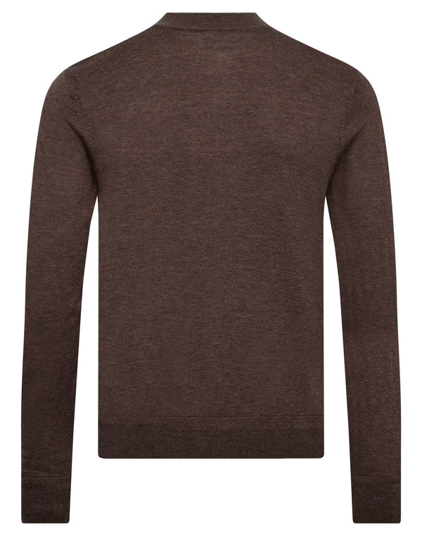 BS Alon Regular Fit Stickat - Brown