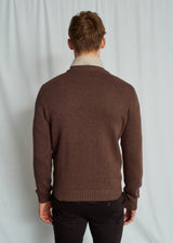 BS Azure Regular Fit Stickat - Brown