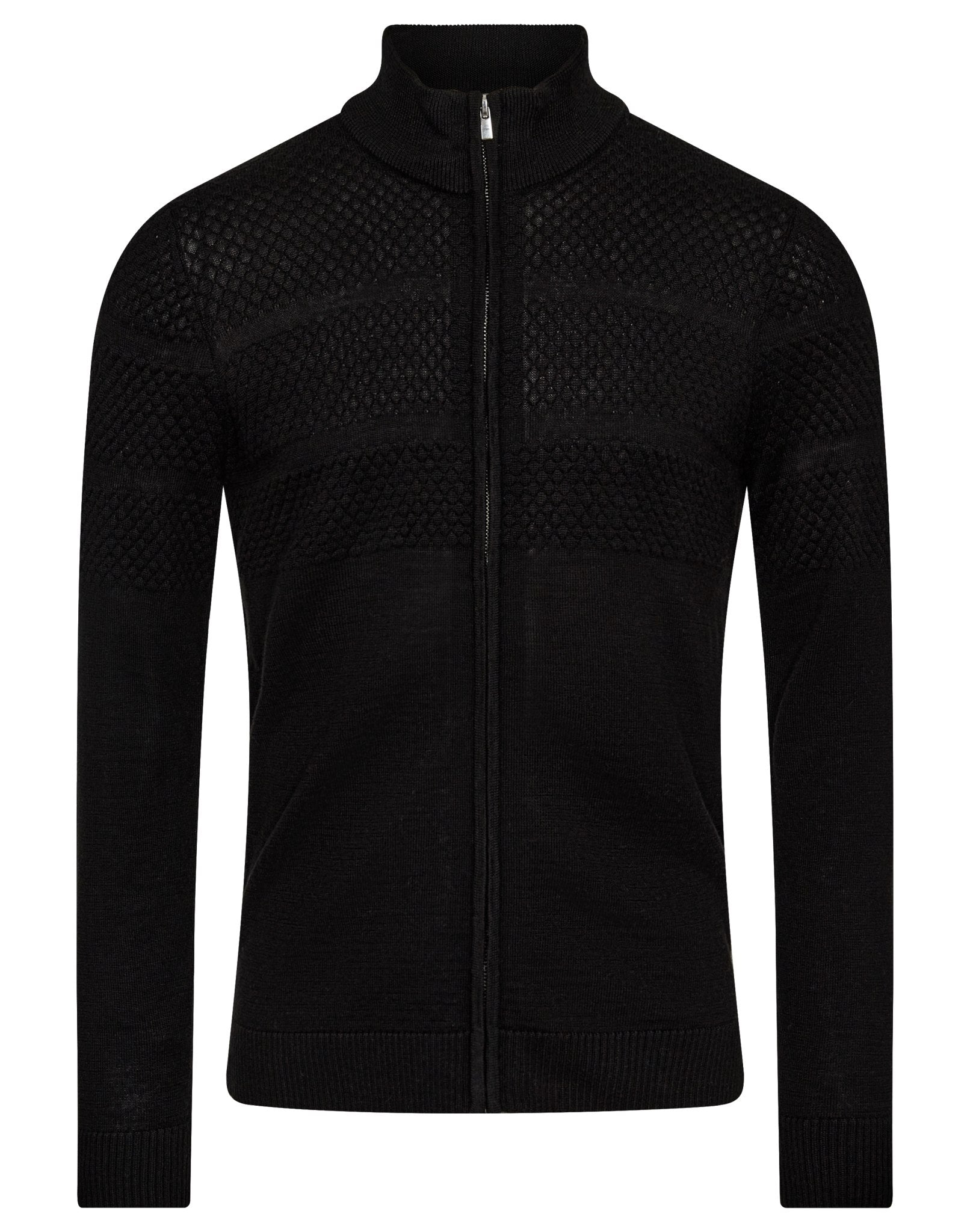 BS Eaton Regular Fit Stickat - Black