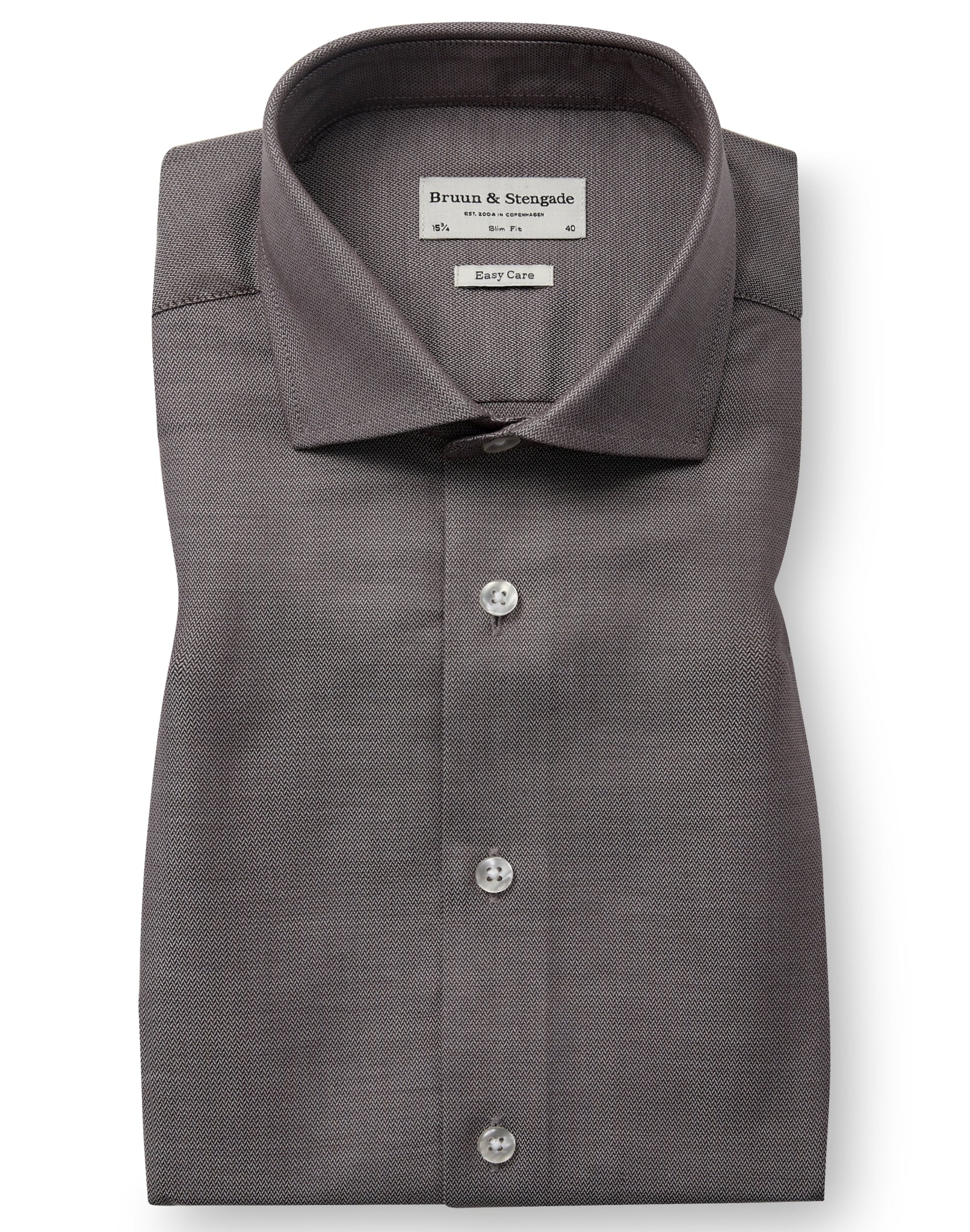BS Goran Slim Fit Skjorta - Brown