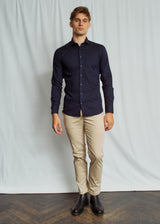 BS Dario Slim Fit Skjorta - Navy