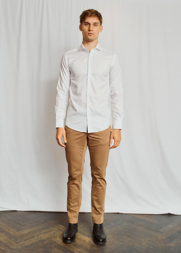 BS Donovan Slim Fit Skjorta - White