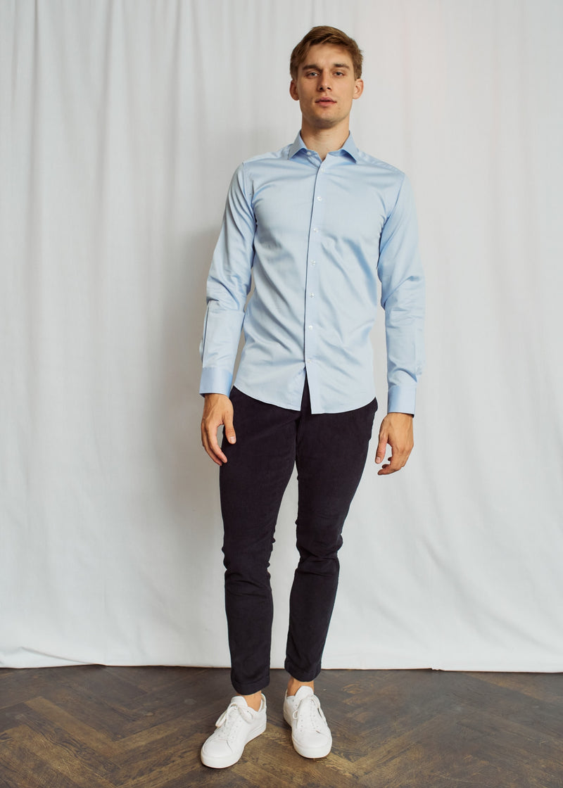 BS Harris Slim Fit Skjorta - Light Blue