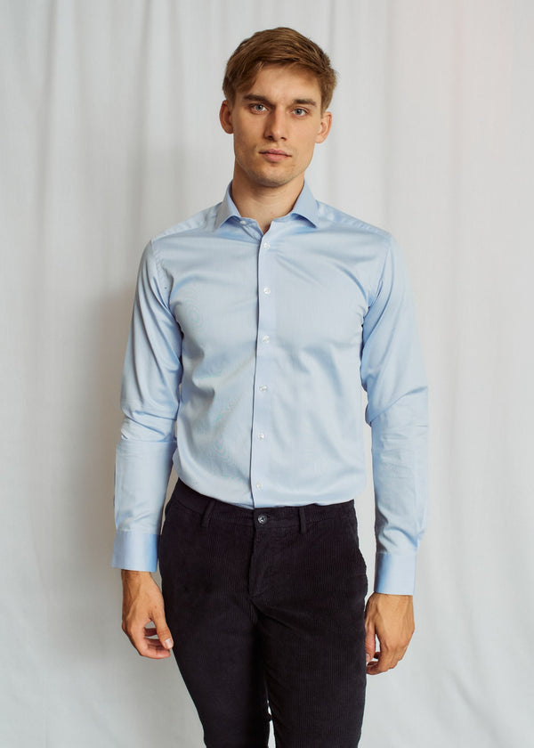 BS Harris Slim Fit Skjorta - Light Blue